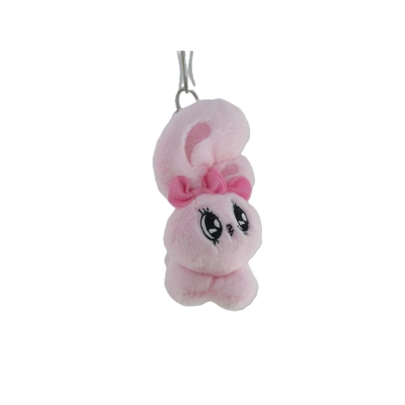 Esther Bunny Collection 3.5 Inches Lying-Posture Plush Pendant Ribbon Bunny