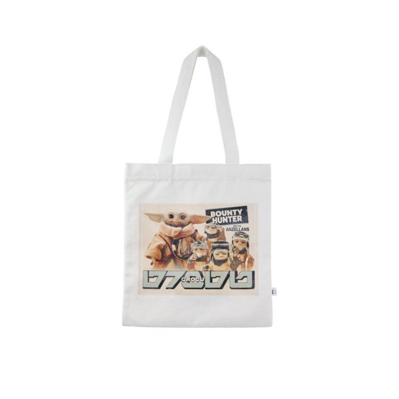 Star Wars White Grogu Tote bag