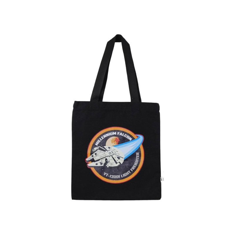 Star Wars Black Millennium Falcon Tote Bag