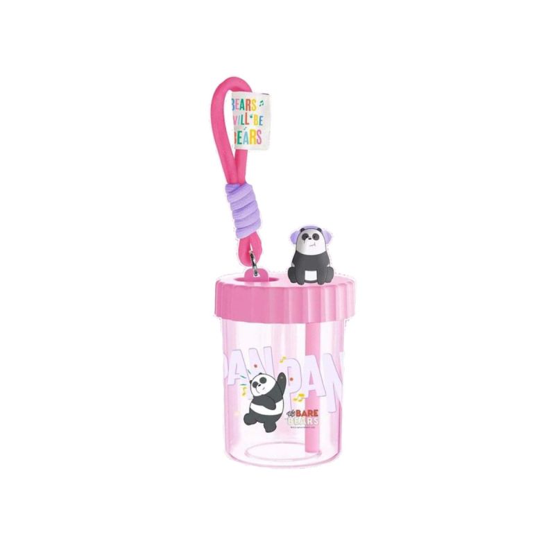 We Bare Bears Seaside Music Festival Panda Plastic Bottle with Strap 520ml