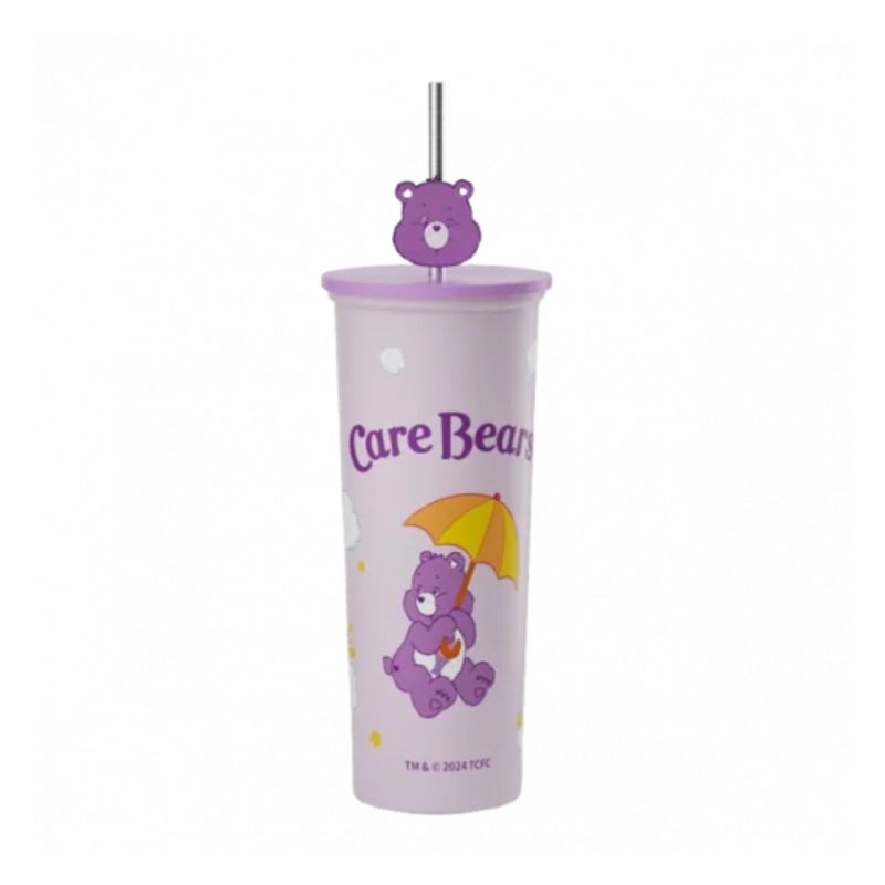 Care Bears Collection Purple Stainless Steel Tumbler with Straw 800ml