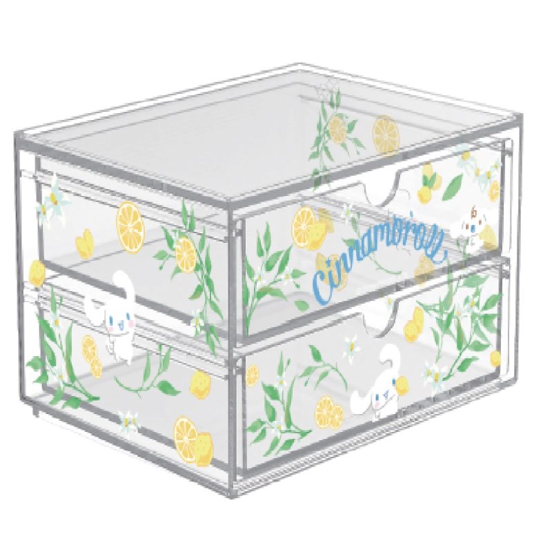Sanrio Cinnamoroll Flower 2-Drawer Makeup Organiser