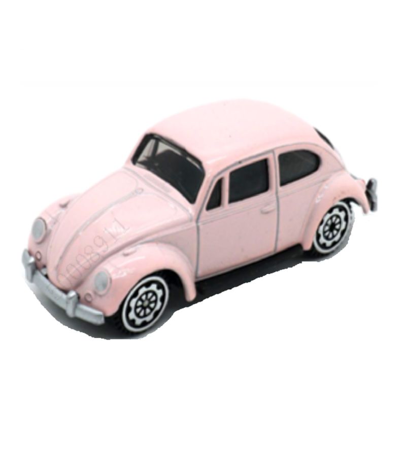 Alloy Car Model 3 Inch Pink Volkswagen Beetle
