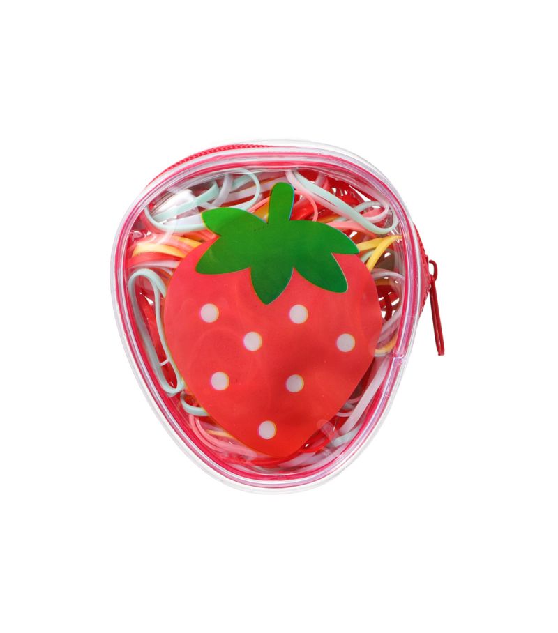 200 Disposable Hair Ties In Fruit Storage Bag