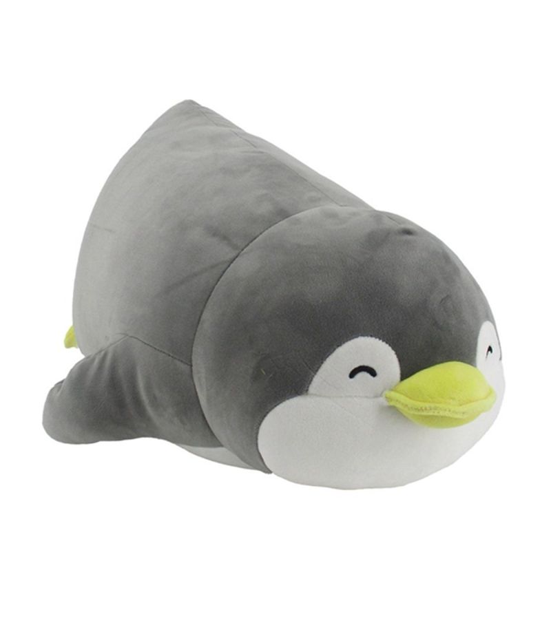 Mini Family PenPen 19 Inch Grey Lying Penguin Plush Soft Toy