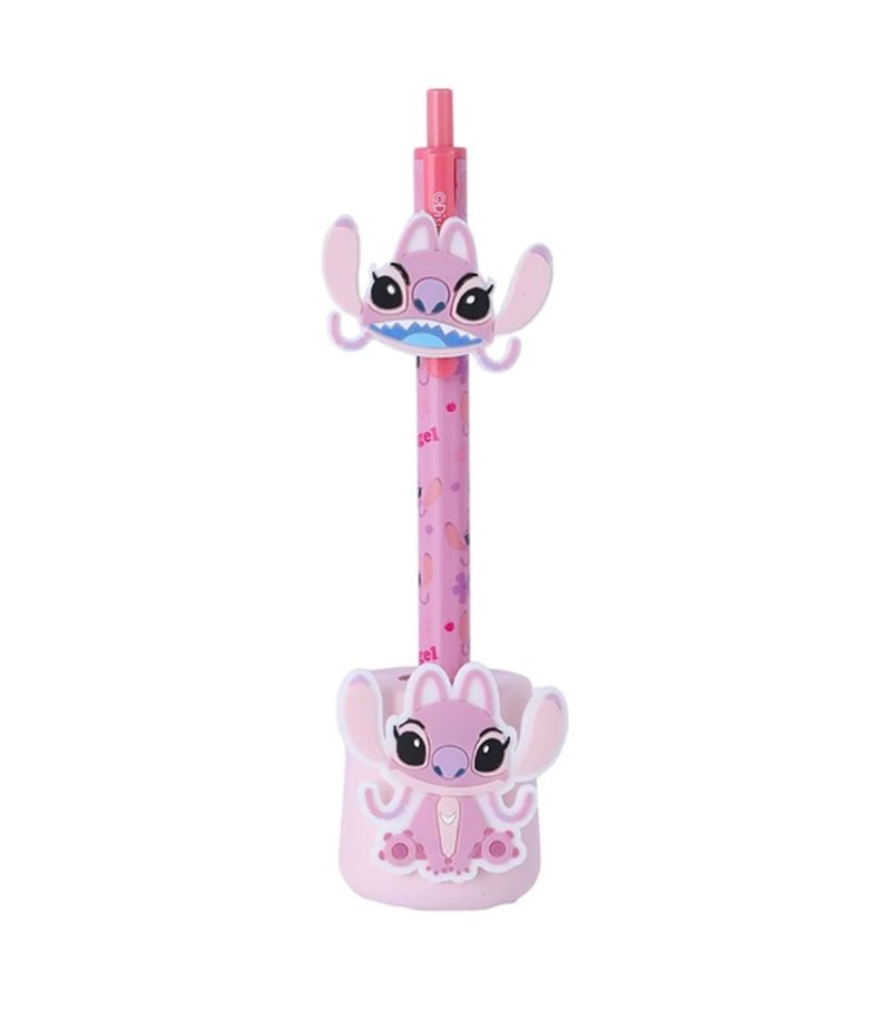 Disney Stitch Collection Angel Figure Ballpoint Pen Set 1.0mm Black Ink