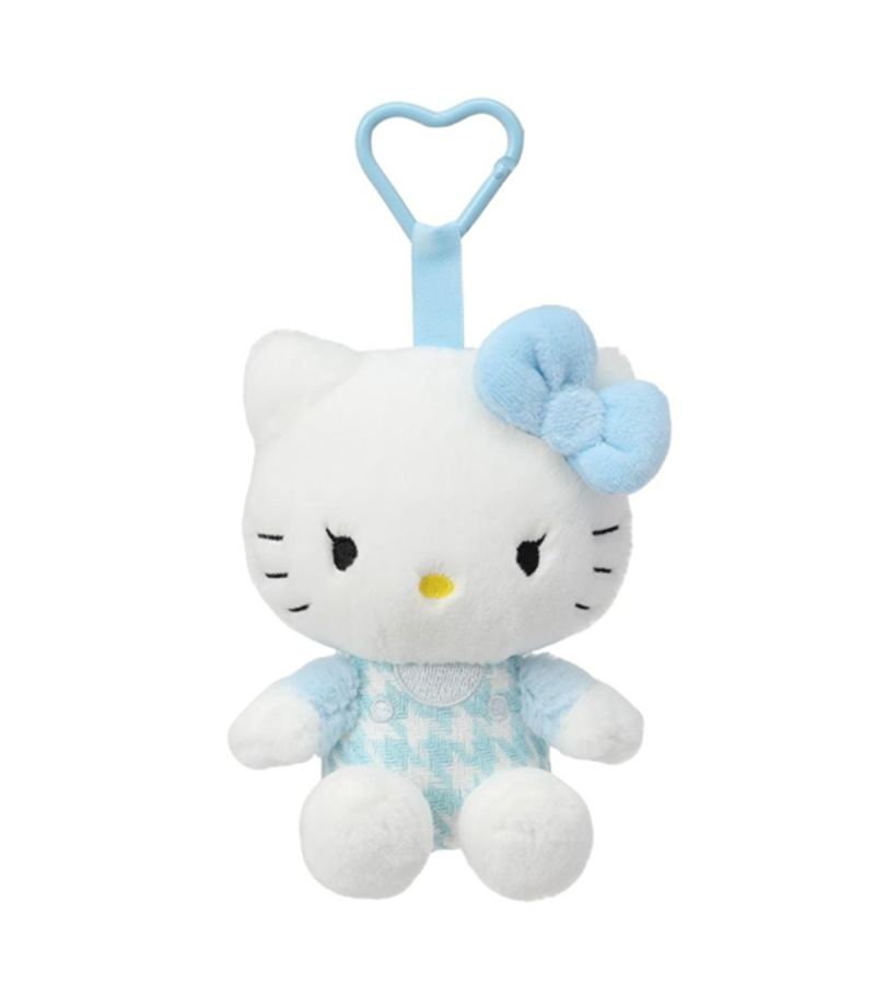 Sanrio Hello Kitty & Friends Sitting Hello Kitty 3.5 Inch Blue Plush Soft Toy Pendant