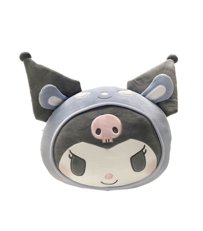Sanrio Kuromi Head Shaped Pillow 