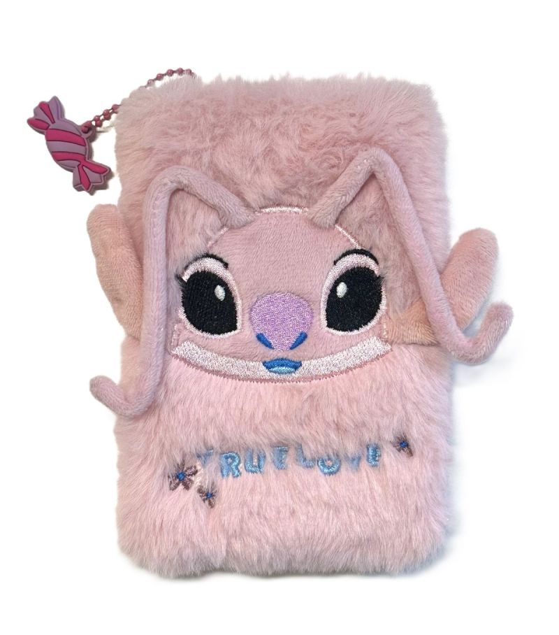 Disney Stitch Collection A6 Plush Hardcover Notebook Angel