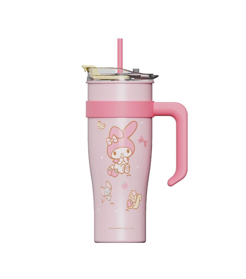Sanrio Hello Kitty & Friends My Melody Large Capacity Steel Bottle with Straw 1600mL