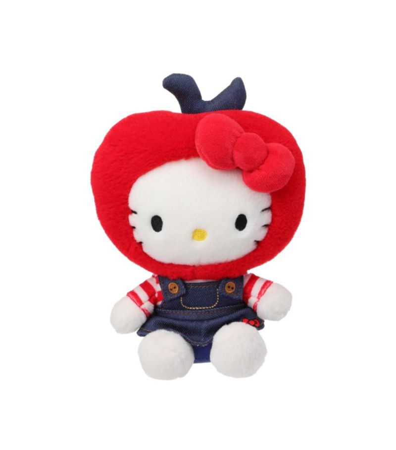 Sanrio Hello Kitty & Friends Classic Collection Denim Apple Hat 8 Inch Plush Soft Toy