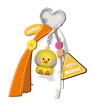 Minini Collection Dopamine Sitting-Posture 3D Keychain Selini Character