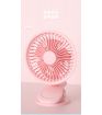 MINISO 1200mAh Pink Mini Clip On Fan