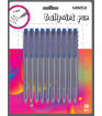 Retractable Ballpoint Pen (10 Pack, Blue)