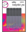 Retractable Ballpoint Pen (10 Pack, Black)