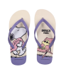 Snoopy Summer Travel Collection Women's Purple Flip-Flops Size 35-36