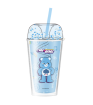 Care Bears Collection Double Wall Plastic Tumbler With Straw Blue