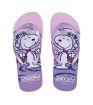 Snoopy The Little Space Explorer Purple Women's Flip Flops Size 35-36