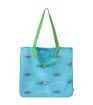 Mini Family Swimming Race Blue Shopping Bag