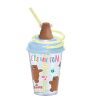 We Bare Bears Grizz Seaside Music Festival Plastic Tumbler With Swirly Straw 480ml 