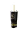 Harry Potter Black Steel Tumbler with Charm & Straw 580ml