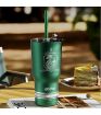 Harry Potter Slytherin Steel Tumbler with Charm & Straw 580ml