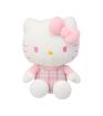 Sanrio Hello Kitty & Friends Hello Kitty Pink Tartan 10 Inch Sitting Plush Soft Toy