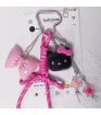 Sanrio Hello Kitty & Friends Hello Kitty Black & Pink Cute Face Pendant