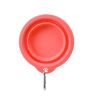 Small Foldable Pet Bowl Red