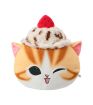 Mofusand Ice Cream Collection Yellow Cat Head Pillow