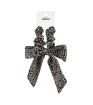 Printed Dark Green Bow - Hair Tie 