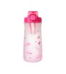 Barbie Collection Plastic Bottle with One-Touch Flip Top Lid (Rosy)