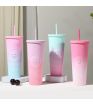 MINISO Sweet Funk Studded Plastic Tumbler & Straw 700ml
