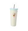 Mofusand Ice Cream Collection Yellow Tumbler & Straw