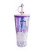 We Bare Bears Seaside Music Festival Ice Bear Double Wall Plastic Tumbler With Straw 800ml