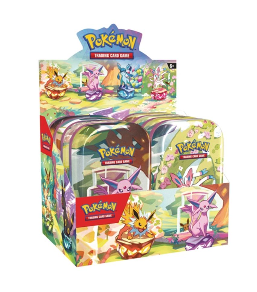  Pokemon Trading Card Game Scarlet & Violet 8.5 Prismatic Evolutions Mini Tin (Assorted Characters)