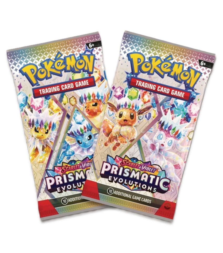  Pokemon Trading Card Game Scarlet & Violet 8.5 Prismatic Evolutions Mini Tin (Assorted Characters)