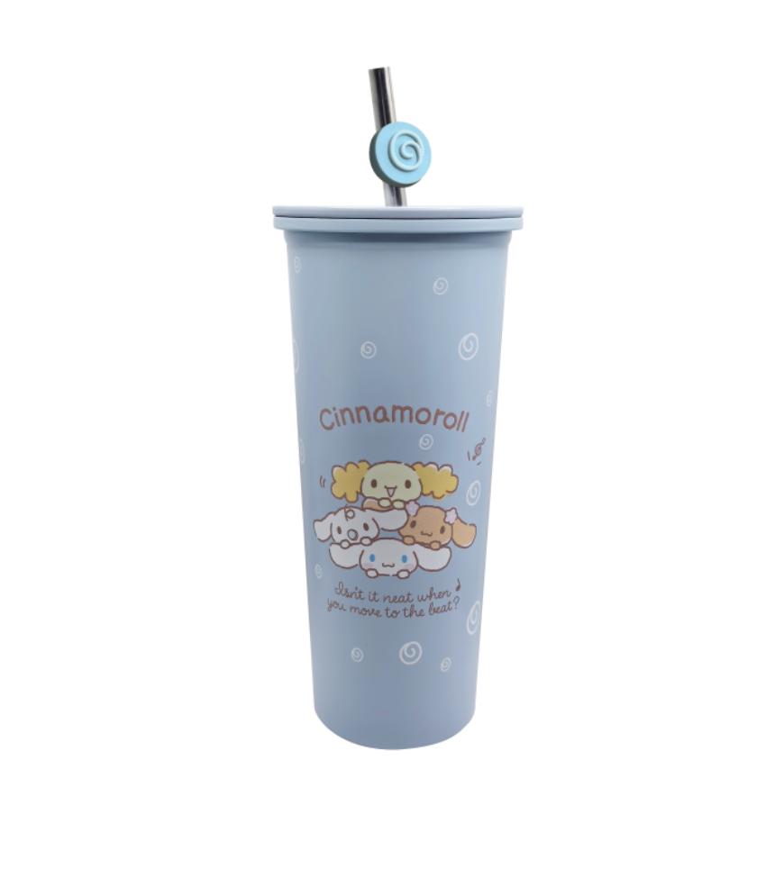 Sanrio Hello Kitty & Friends Cinnamoroll Stainless Steel Tumbler & Straw 800ml