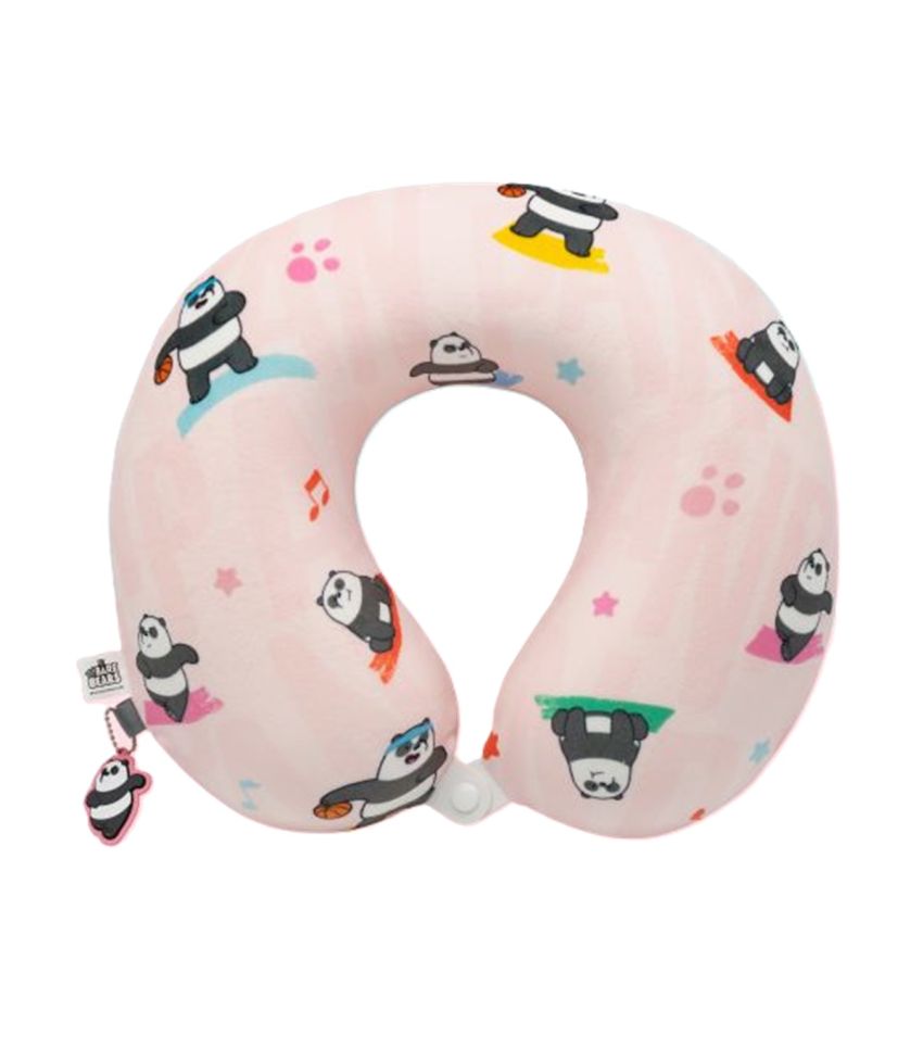 We Bare Bears Panda Seaside Music Festival Neck Pillow 