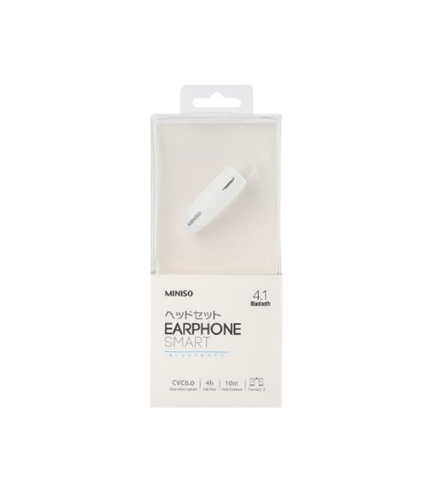 White Bluetooth Earphone
