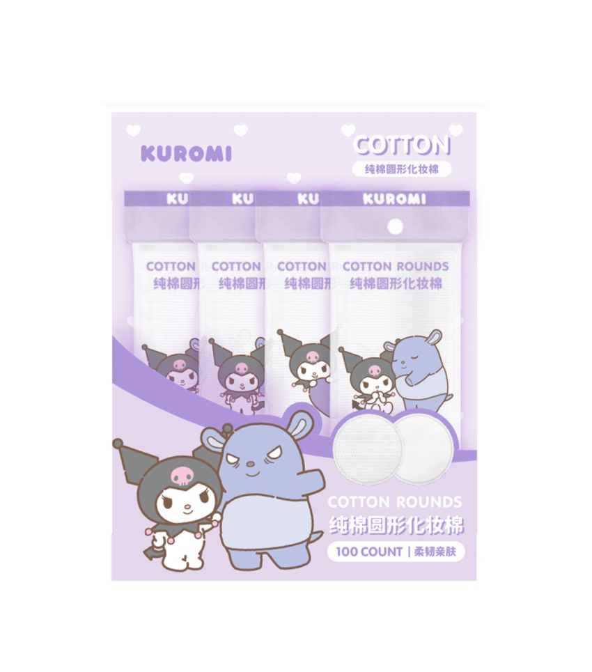 Sanrio Kuromi Cotton Rounds 100 Count
