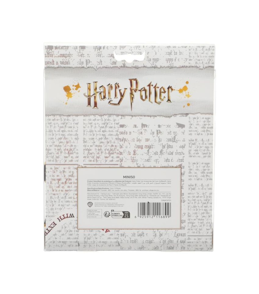 Harry Potter Hair Accessories Set 5 pcs (Hufflepuff)