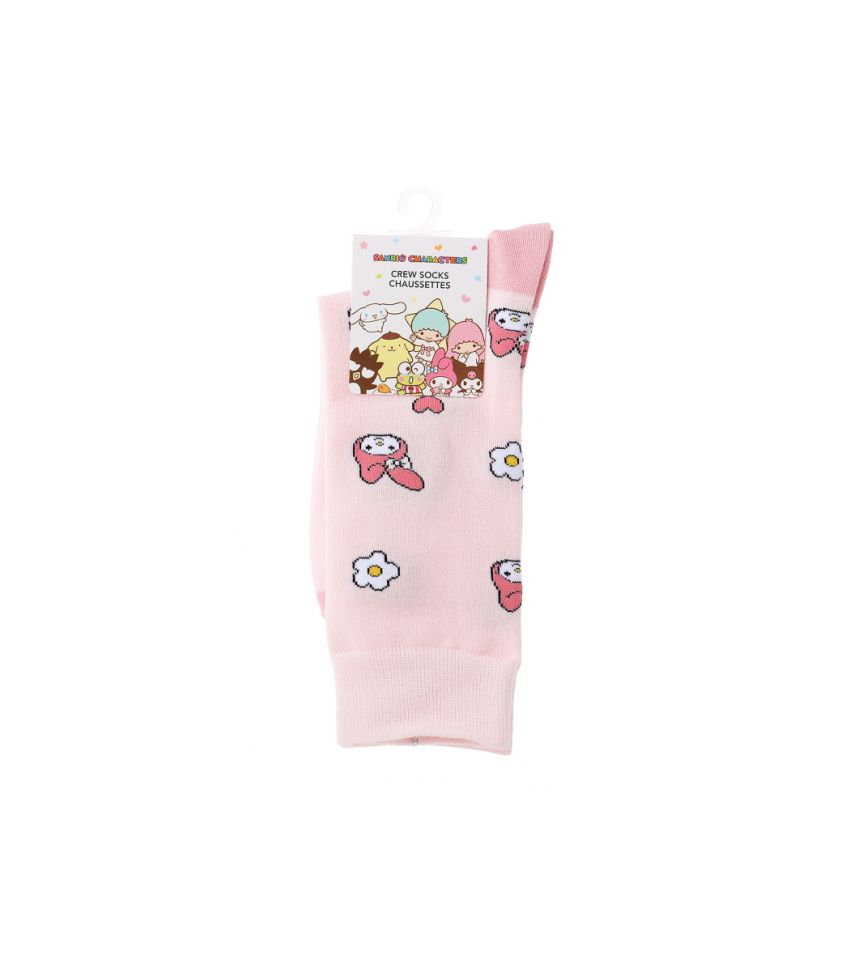 Sanrio My Melody Full Print Crew Socks UK Size 4-6.5