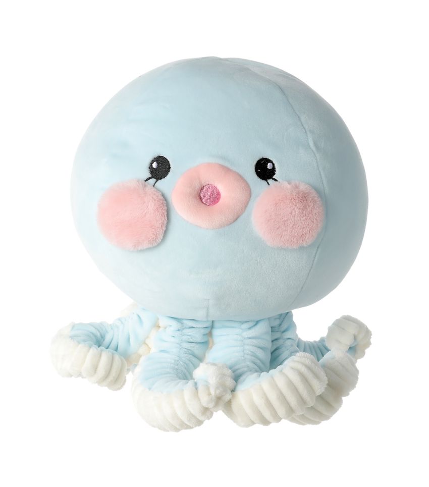 Ocean Series 3.0 9 Inch Light Blue Octopus Plush Soft Toy