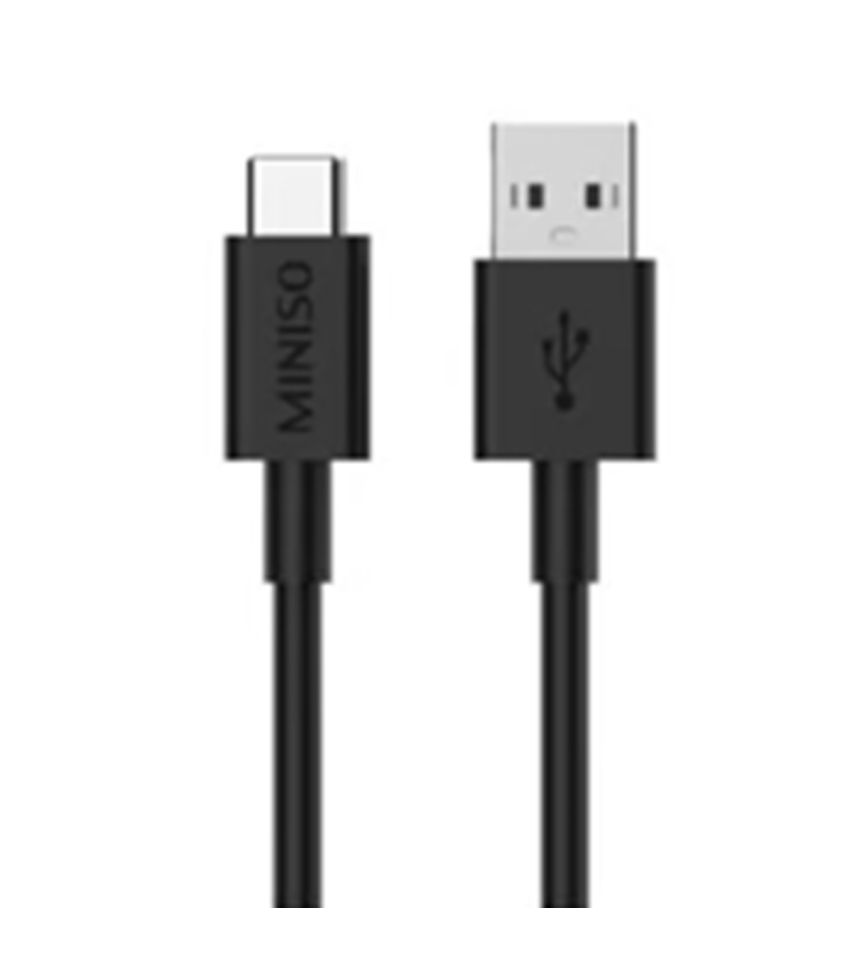 MINISO 1M Black Type-C 6A Fast Charging Cable