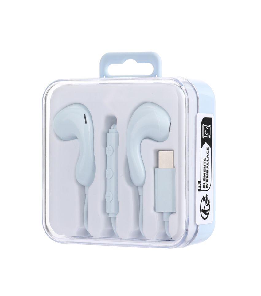 Elegance Series Type-C In-Ear Earphones Blue