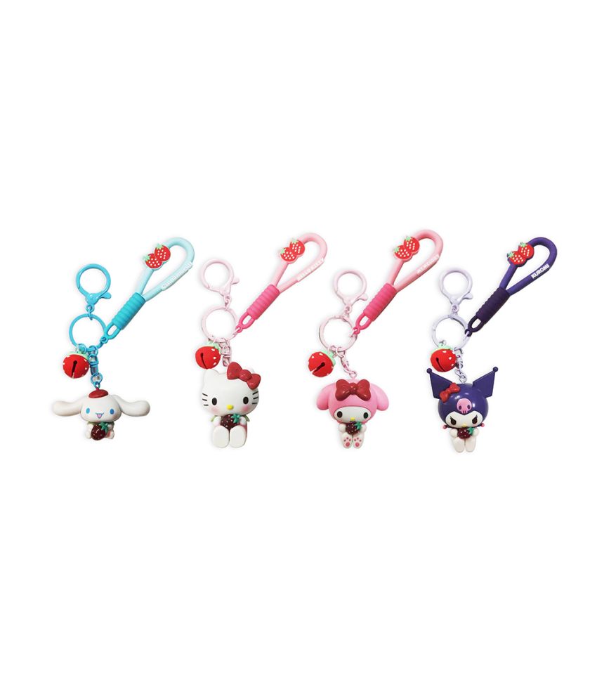 Sanrio Characters Strawberry Collection PVC Keychain (Assorted Characters)