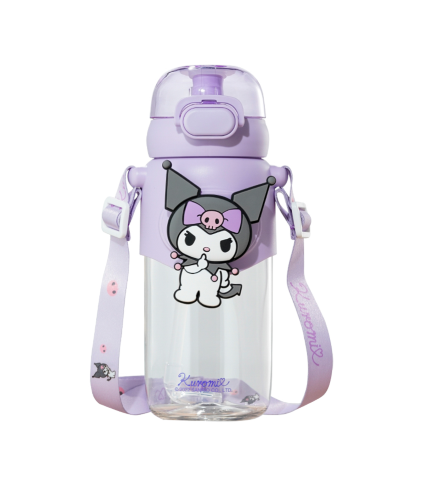 Kuromi 600ML bottle with lid
