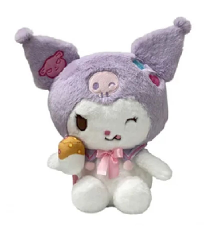 Sanrio Hello Kitty & Friends Kuromi Sweet Factory Collection 11 Inch Sitting Posture Plush Soft Toy