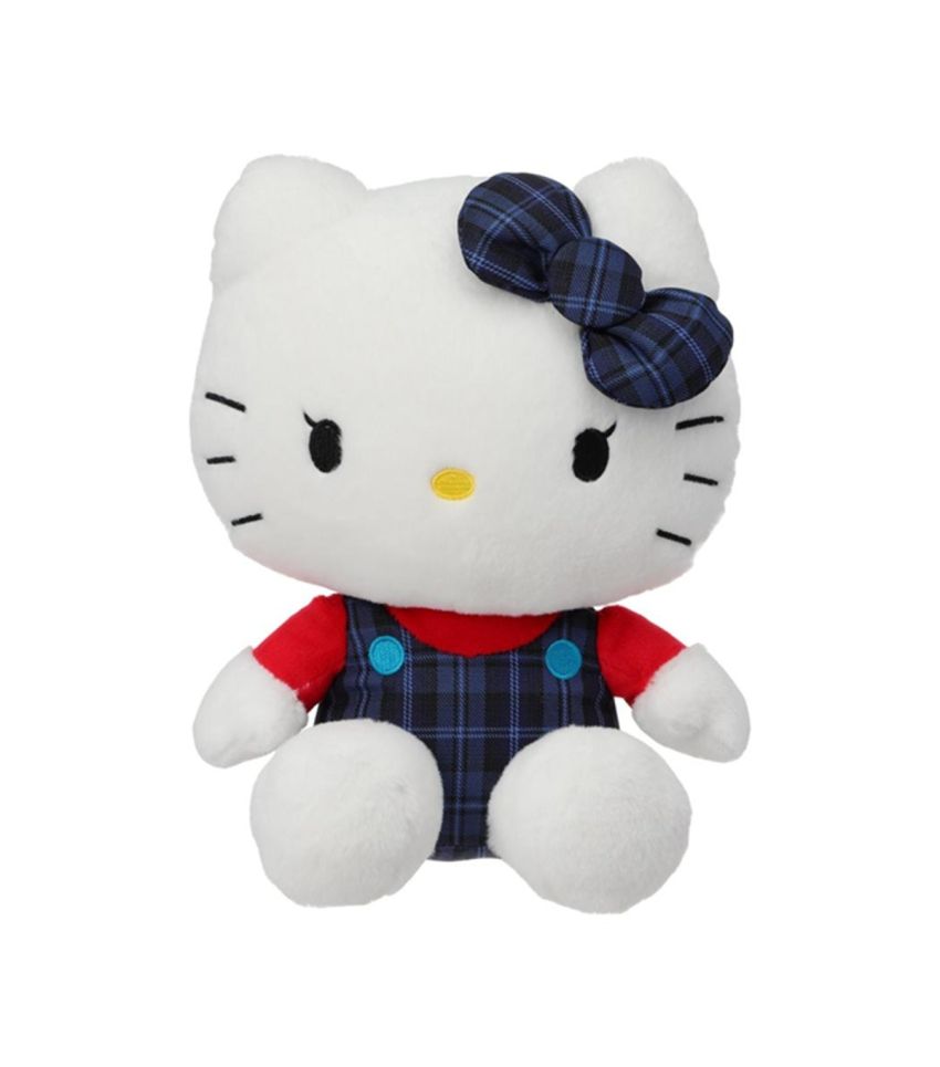Sanrio Hello Kitty & Friends Hello Kitty Tartan 10 Inch Sitting Plush Soft Toy